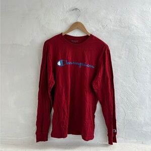 Mens Champion Classic Jersey long-sleeve t-shirt